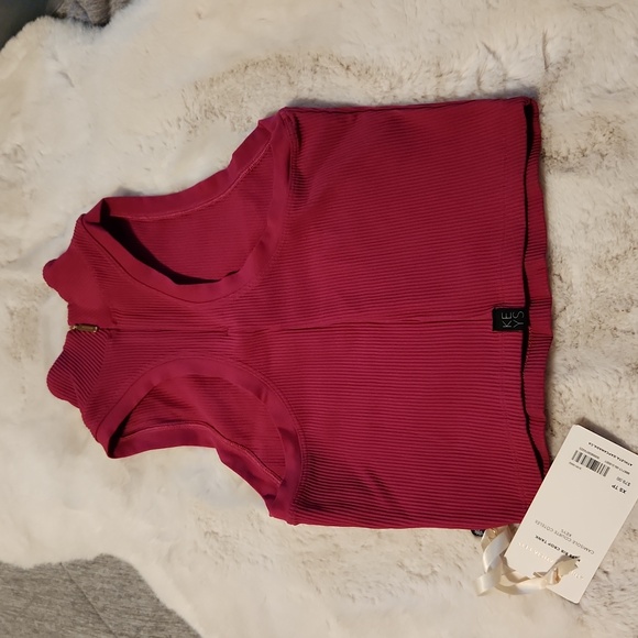 Athleta × Alicia Keys Crop Ribbed Tank NWT - Picture 3 of 9